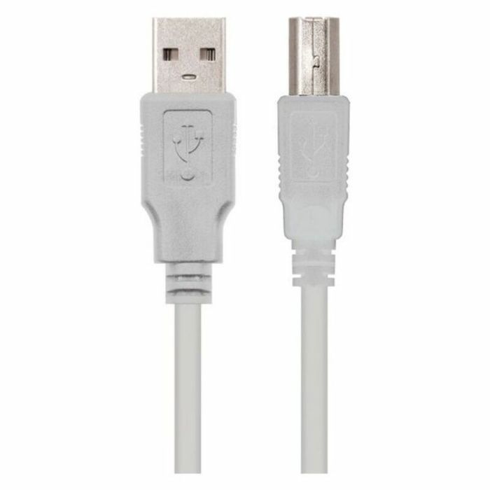 Cable USB 2.0 NANOCABLE Beige 2
