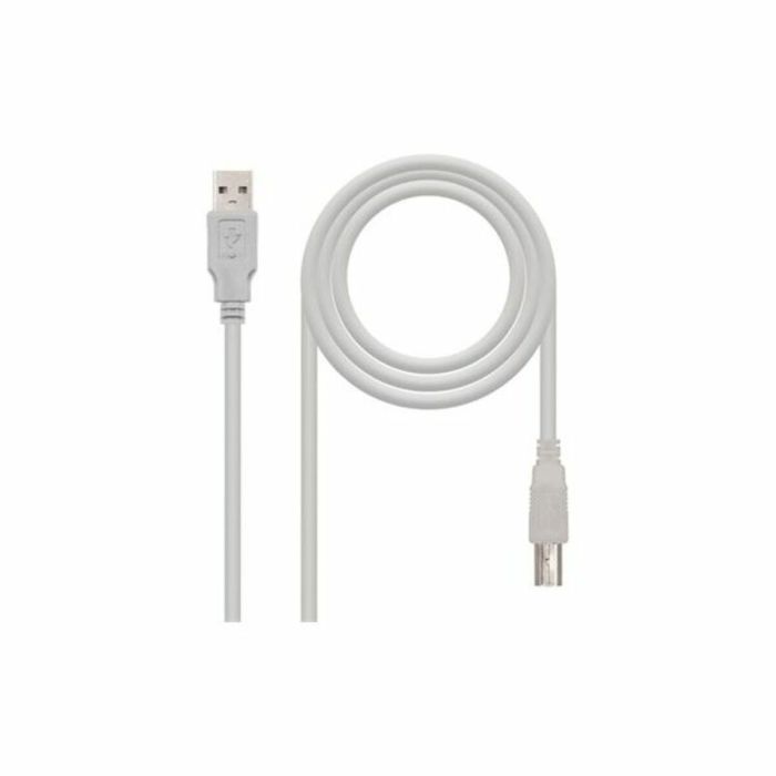 Cable USB 2.0 NANOCABLE Beige 1