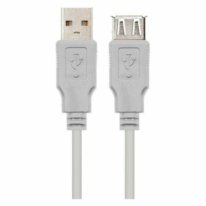 Cable USB NANOCABLE CABLE USB 2.0, TIPO A/M-A/H, BEIGE, 1.8 M 1.8 M 4