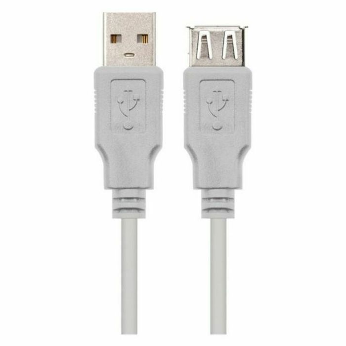 Cable USB NANOCABLE CABLE USB 2.0, TIPO A/M-A/H, BEIGE, 1.8 M 1.8 M 1