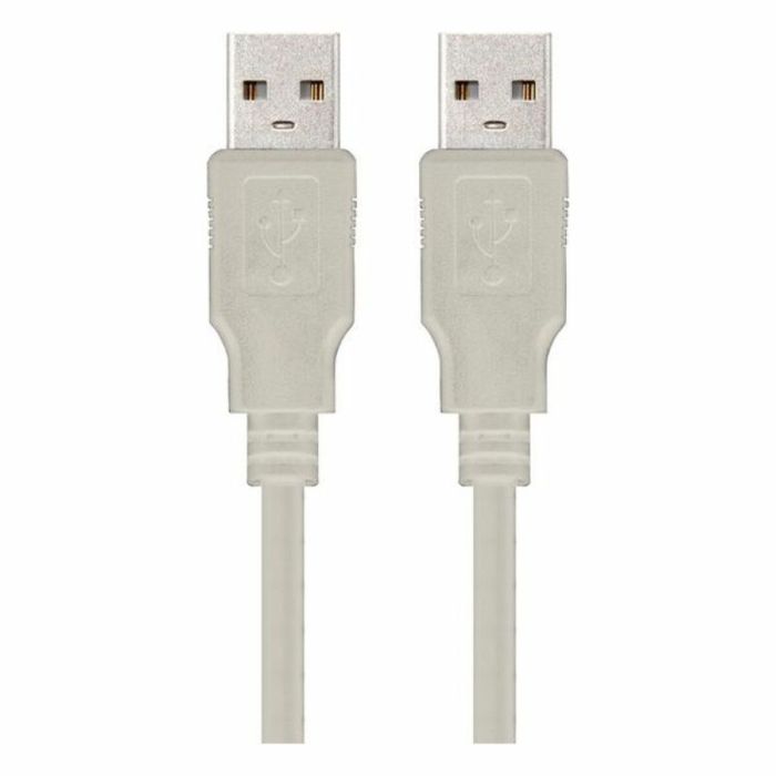 Cable USB NANOCABLE 10.01.0302 Beige 1 m 2