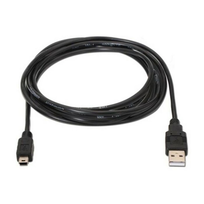Cable USB 2.0 A a Mini USB B NANOCABLE 10.01.0402 1,8 m Negro 3