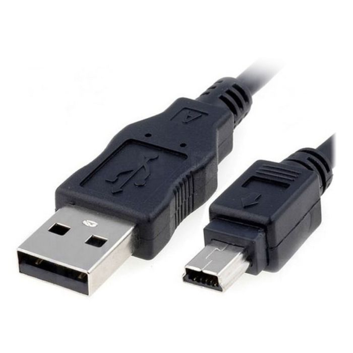 Cable USB 2.0 A a Mini USB B NANOCABLE 10.01.0402 1,8 m Negro 1