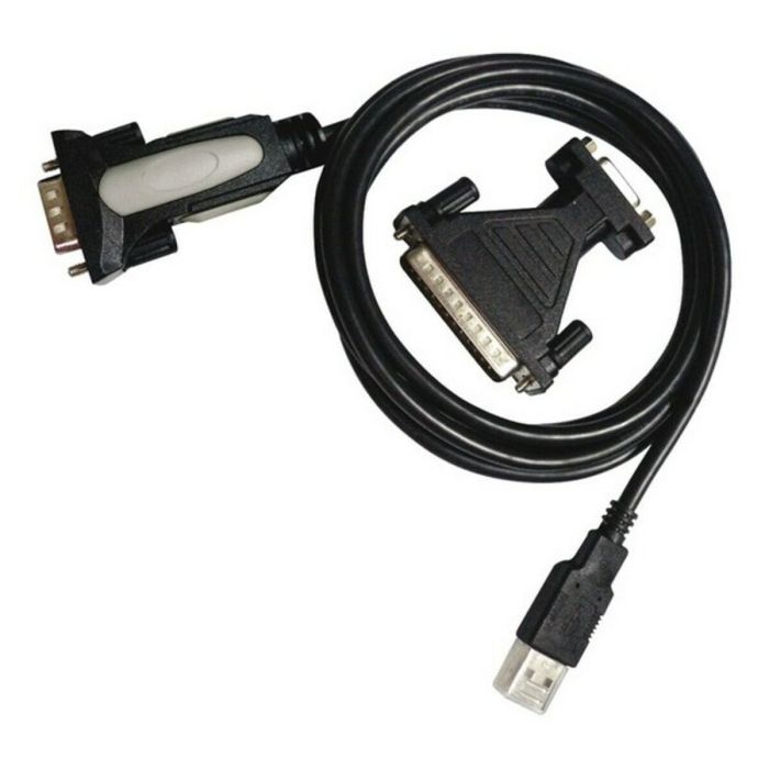 Adaptador USB a RS232 NANOCABLE 10.03.2002 1,8 m Negro 1