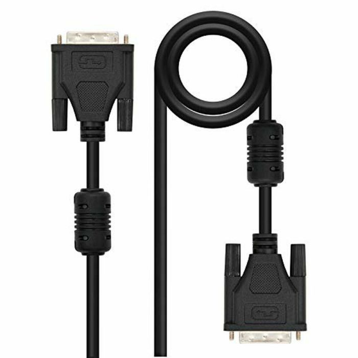 Cable DVI NANOCABLE 10.15.0802 (1,8 m) Negro 1