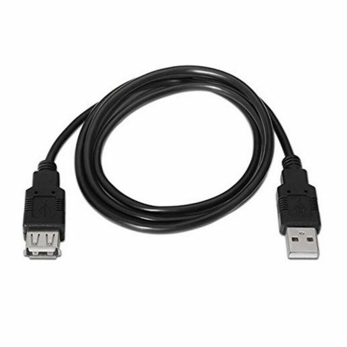 Cable alargador NANOCABLE 10.01.0203-BK 1,8 m USB Hembra Macho Negro 4