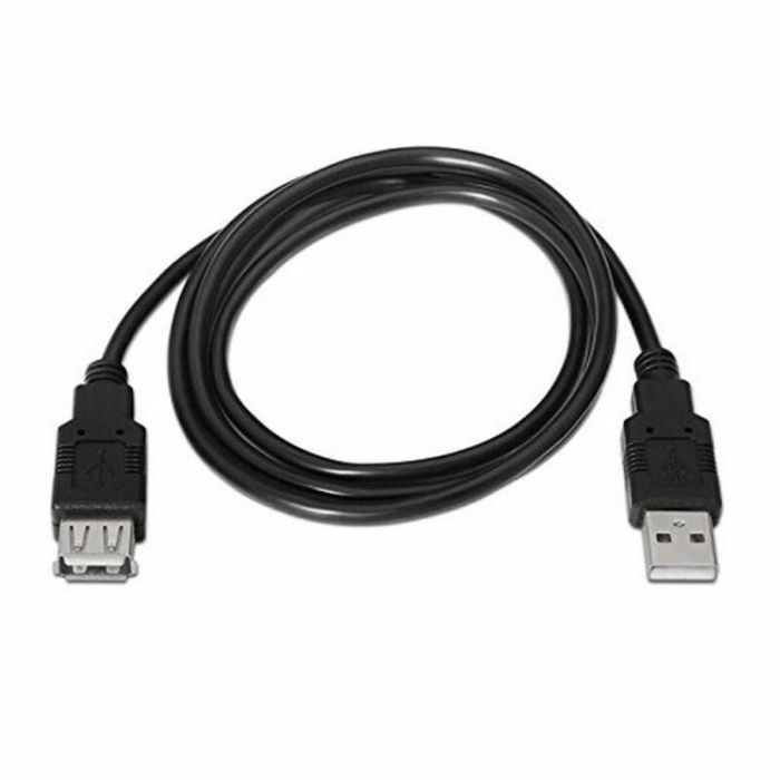 Cable alargador NANOCABLE 10.01.0203-BK 1,8 m USB Hembra Macho Negro 3