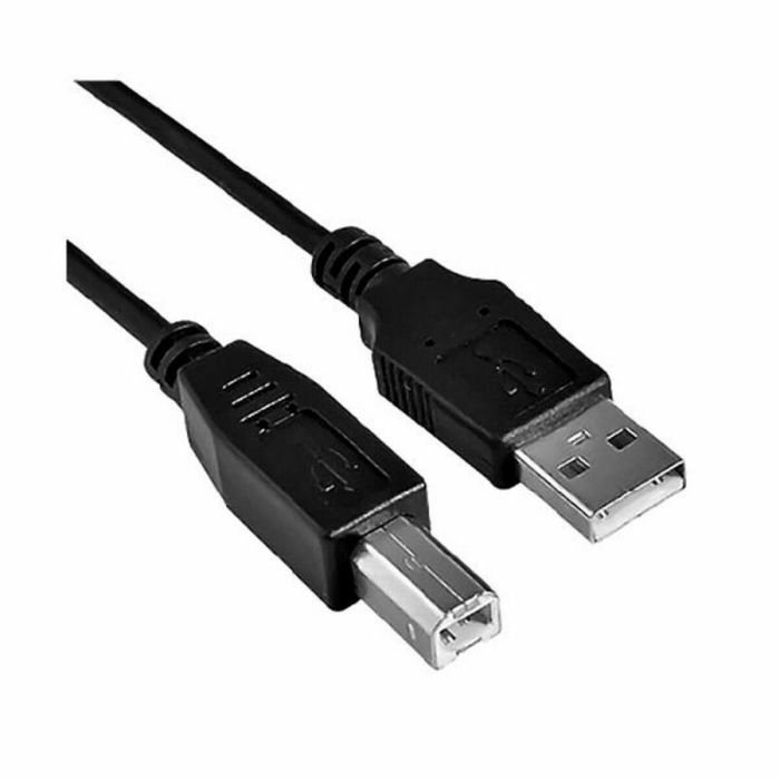 Cable USB 2.0 Impresora Nanocable 10.01.0103-BK/ USB Tipo-B Macho - USB Macho/ 1.8m/ Negro