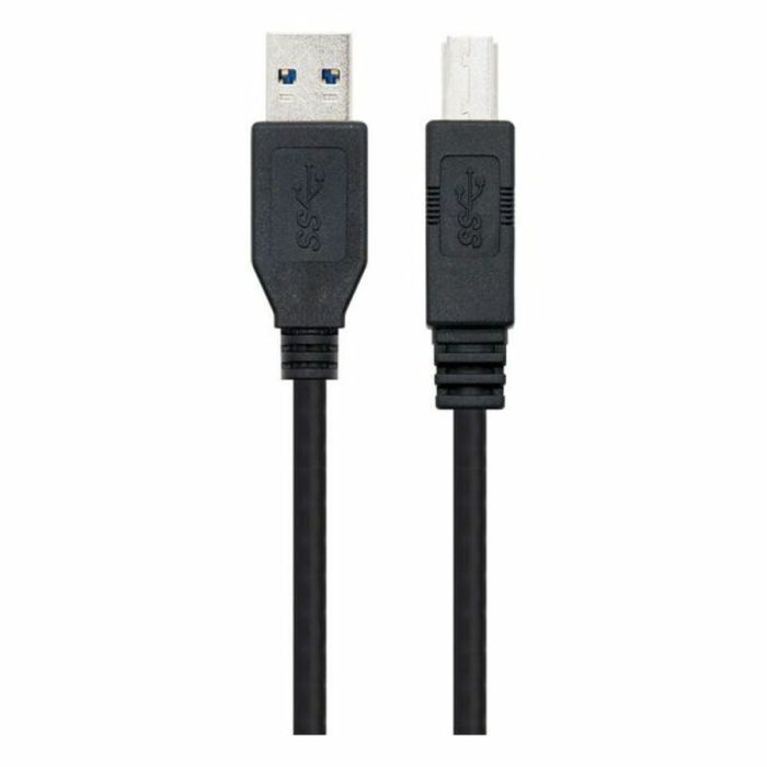 Cable USB NANOCABLE 10.01.0802-BK Negro 2