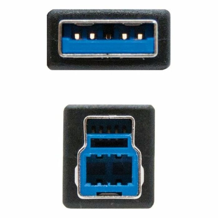 Cable USB NANOCABLE 10.01.0802-BK Negro 1