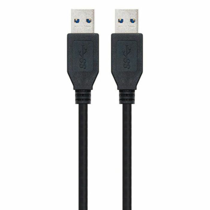 Cable USB 3.0 A a USB A NANOCABLE 10.01.1002 Negro 1