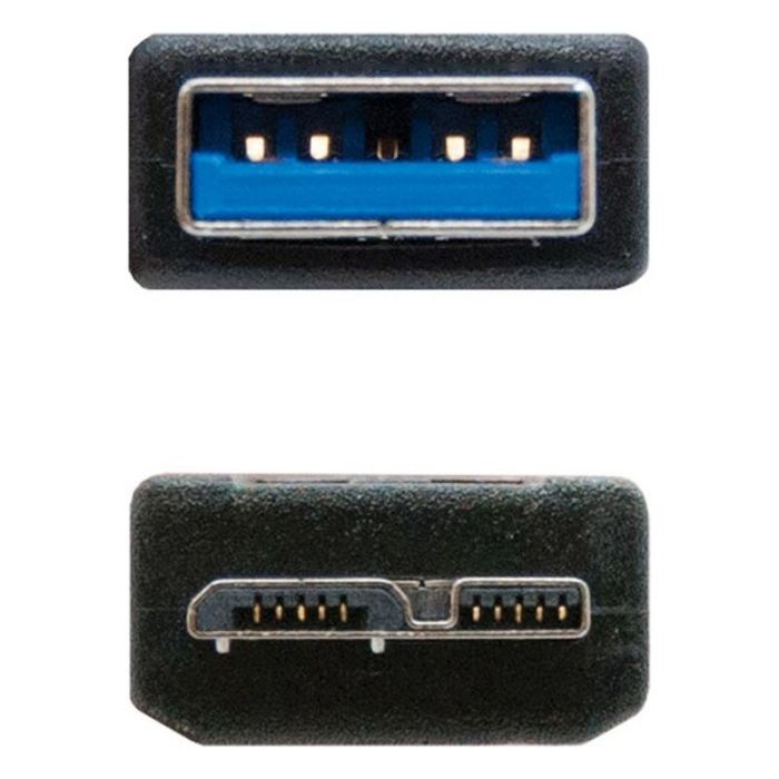 Cable USB 3.0 A a Micro USB B NANOCABLE 10.01.110-BK 1