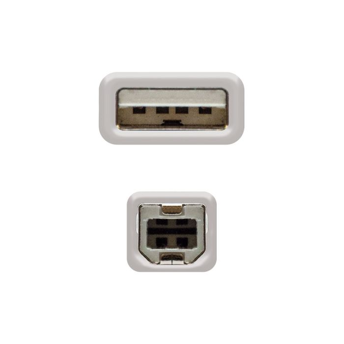 Cable Micro USB NANOCABLE CABLE USB 2.0 IMPRESORA, TIPO A/M-B/M, BEIGE, 1.0 M Beige 1 m 1