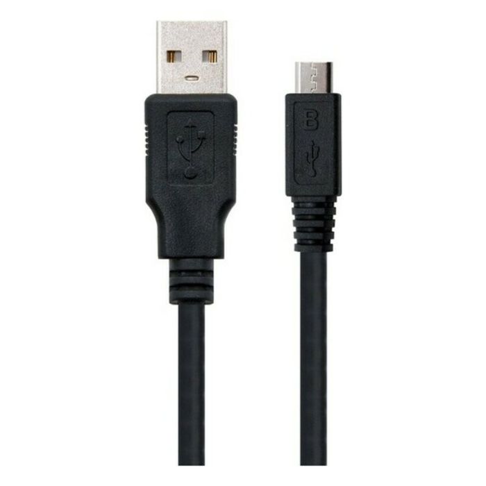 Cable USB 2.0 A a Micro USB B NANOCABLE 10.01.0500 Negro 2