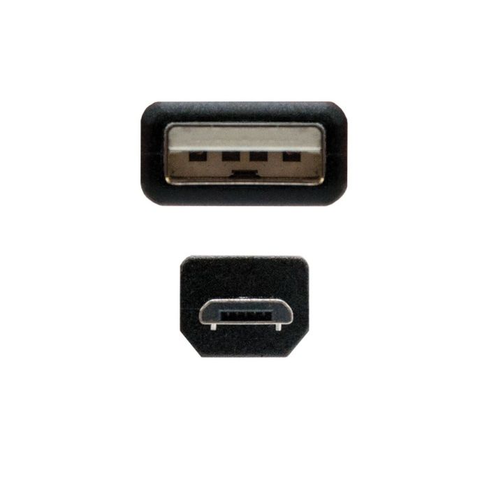 Cable USB a micro USB NANOCABLE 10.01.0503 3 m Negro 1