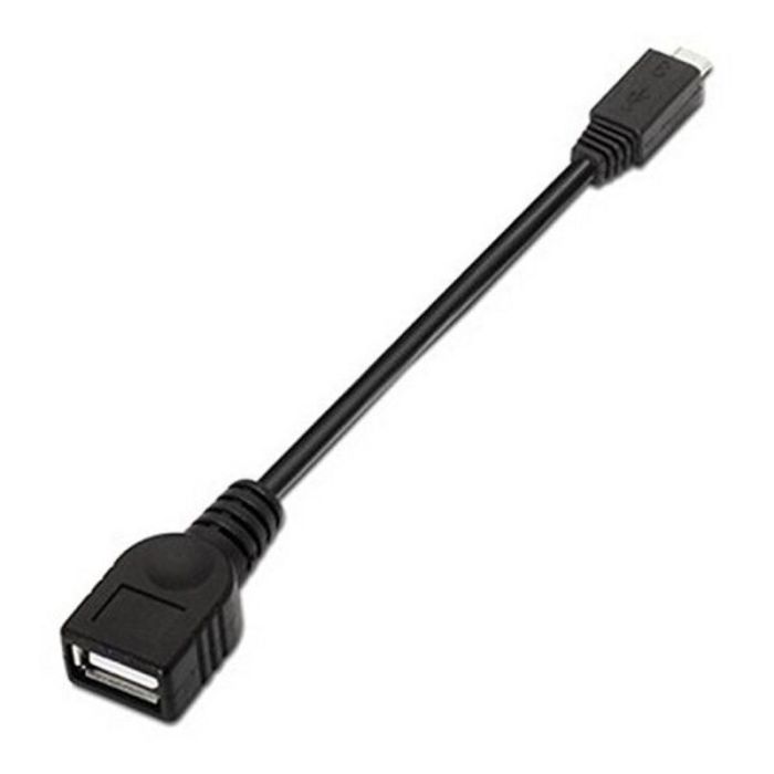 Cable USB 2.0 A a Micro USB B NANOCABLE 10.01.3500 15 cm Negro 1