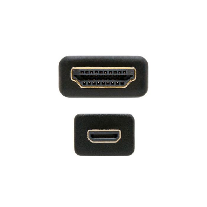 Cable Micro HDMI NANOCABLE 10.15.3502 1,8 m Negro 2