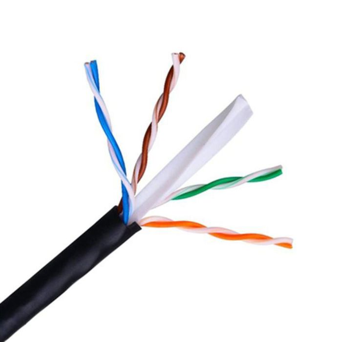 Cable de Red Rígido UTP Categoría 6 NANOCABLE 10.20.0502-EXT-BK 100 m Negro 100 m
