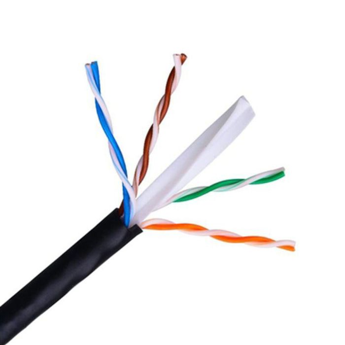 Cable de Red Rígido UTP Categoría 6 NANOCABLE 10.20.0504-EXT-BK Negro 305 m