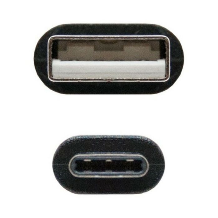 Cable USB A a USB C NANOCABLE 10.01.210 Negro 3
