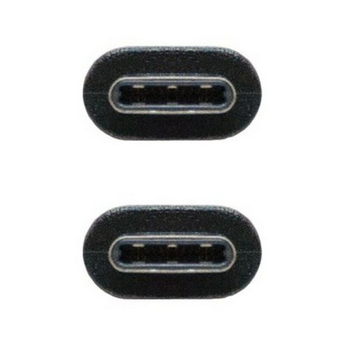 Cable USB-C 3.1 NANOCABLE 10.01.4101 Negro (1 m) 1