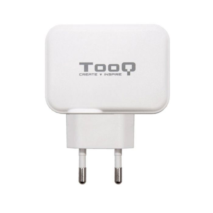 Cargador USB Pared TooQ TQWC-2SC02WT Blanco 27 W 1