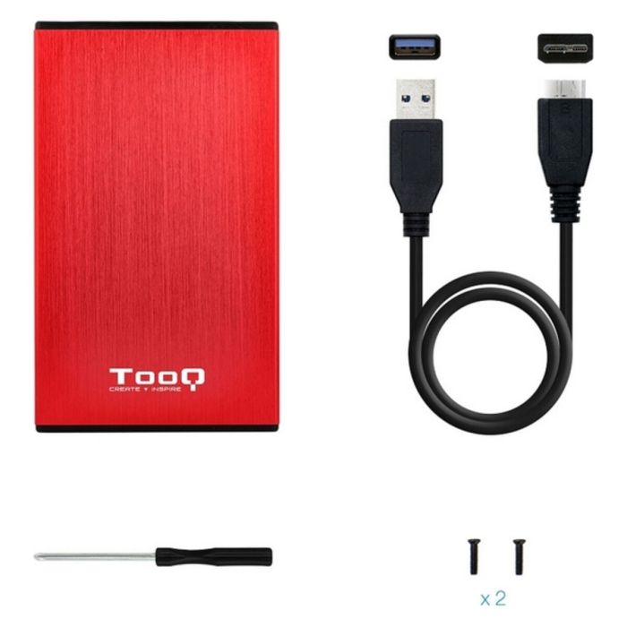 Carcasa para Disco Duro TooQ TQE-2527 2,5" USB 3.0 2