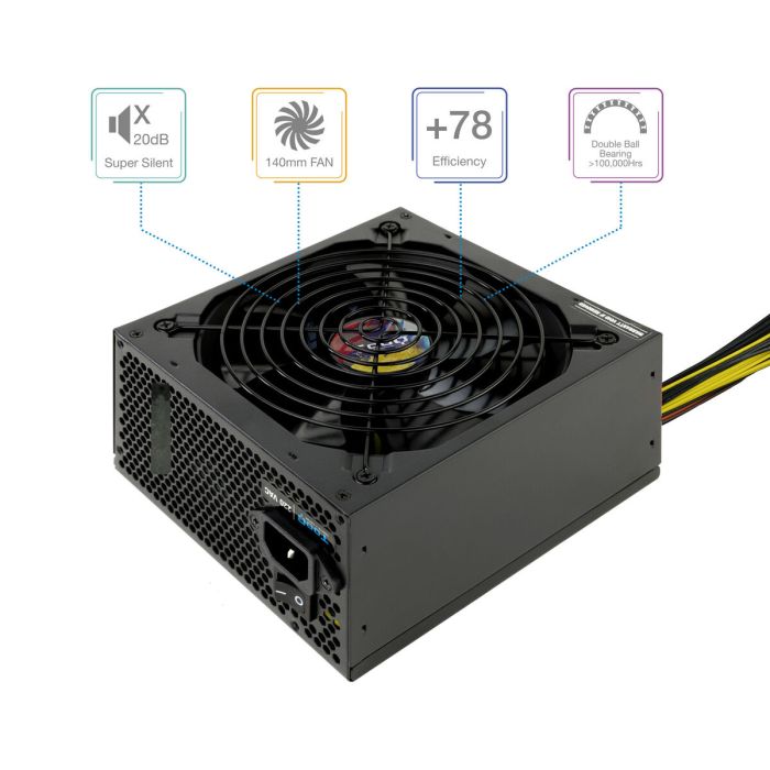 Fuente de Alimentación TooQ TQAPOLO-600SP ATX 600 W CE - RoHS 1