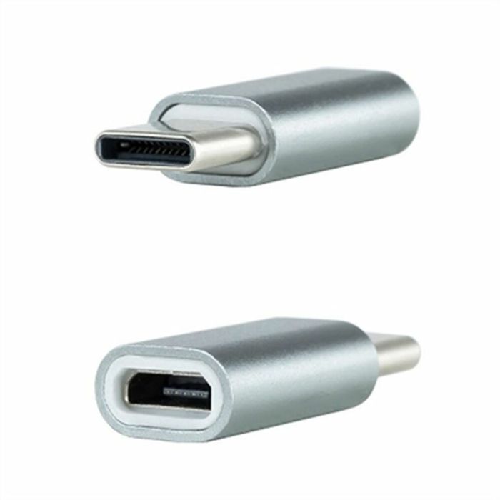 Adaptador Nanocable 10.02.0011/ USB Tipo-C Macho - MicroUSB Hembra