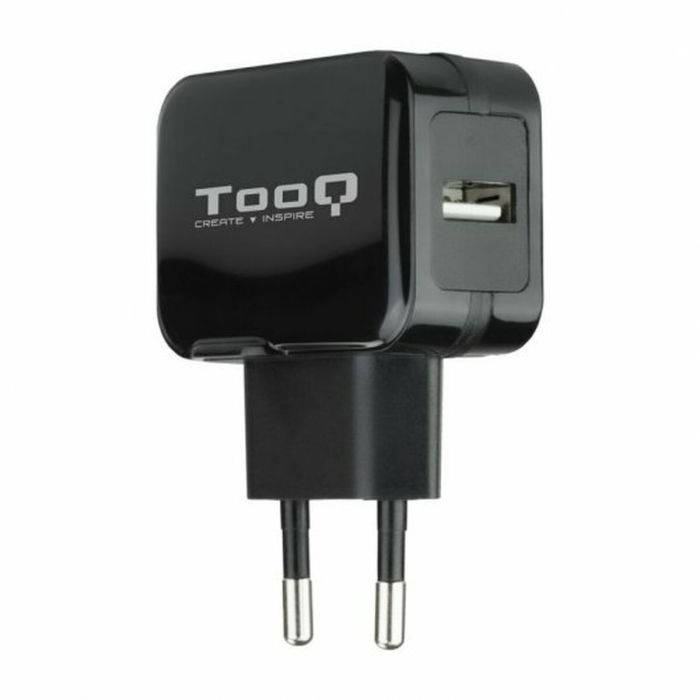 Cargador de Pared TooQ TQWC-1S01/ 1xUSB/ 12W/ Negro