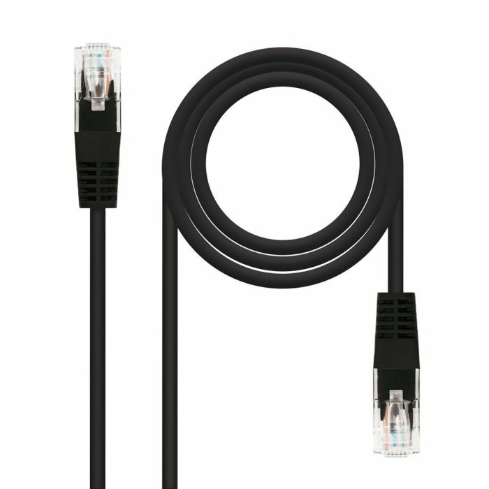 Cable de Red Rígido UTP Categoría 6 NANOCABLE 10.20.0400-L25-BK Negro 25 cm