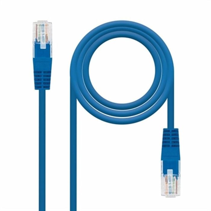 Cable de Red Rígido UTP Categoría 6 NANOCABLE 10.20.0400-L25-BL Azul 25 cm