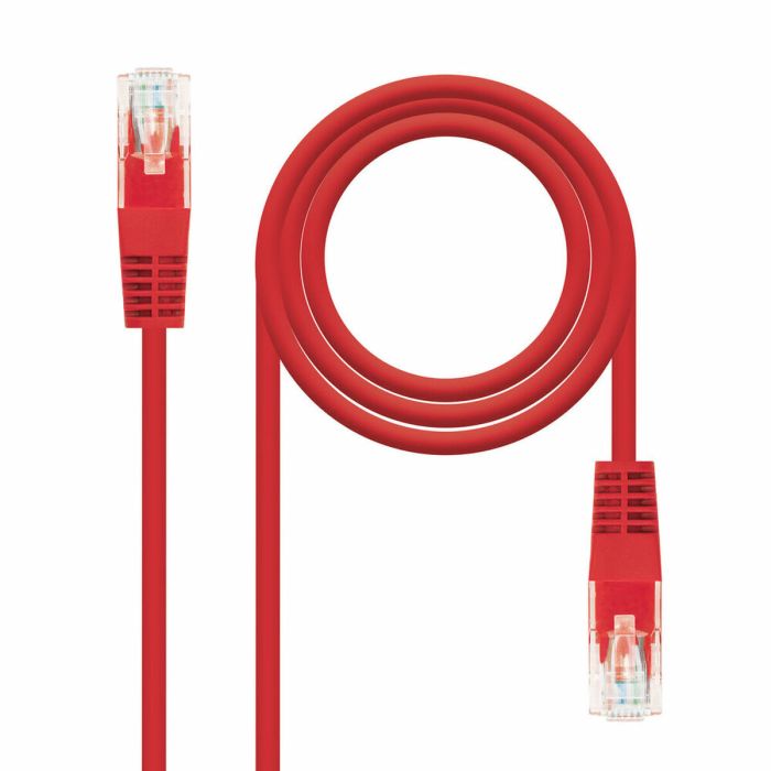 Cable de Red Rígido UTP Categoría 6 NANOCABLE 10.20.0400-L25-R Rojo 25 cm
