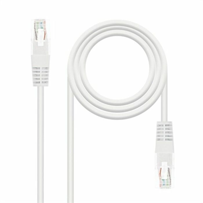 Cable de Red Rígido UTP Categoría 6 NANOCABLE 10.20.0400-L25-W Blanco 25 cm