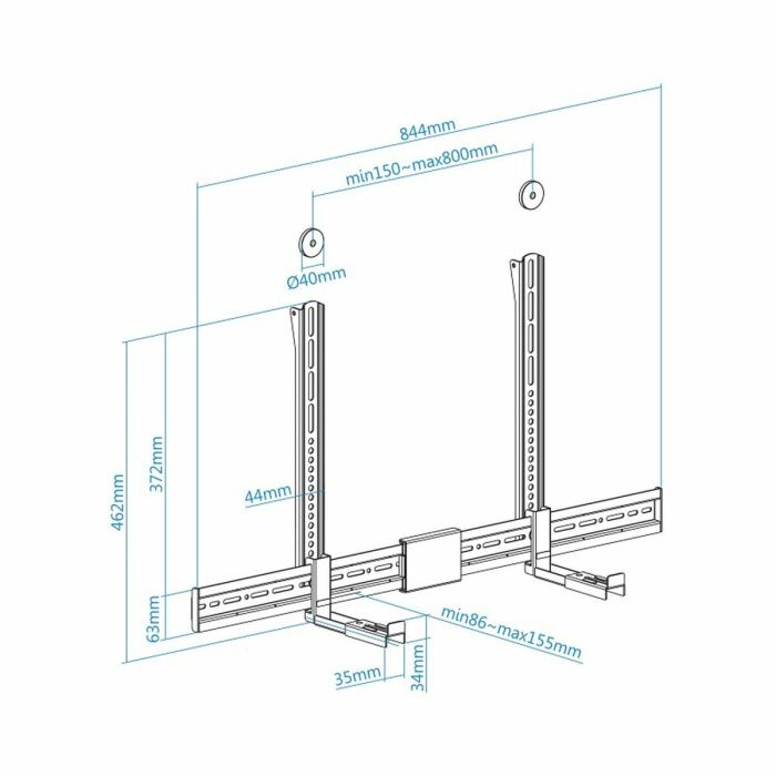 Soporte TV TooQ TQSBM-01 2