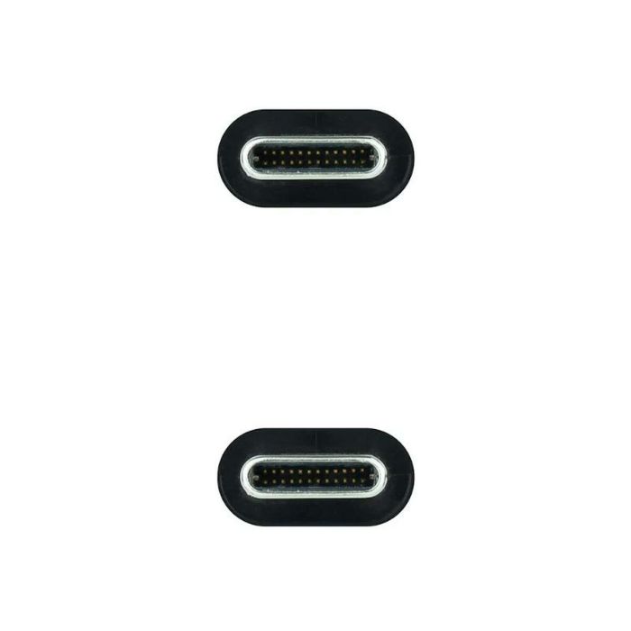 Cable USB C NANOCABLE 10.01.4100 Negro 50 cm 1