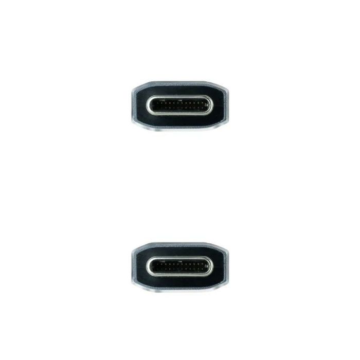 Cable USB C NANOCABLE 10.01.4100-COMB 50 cm Verde 1
