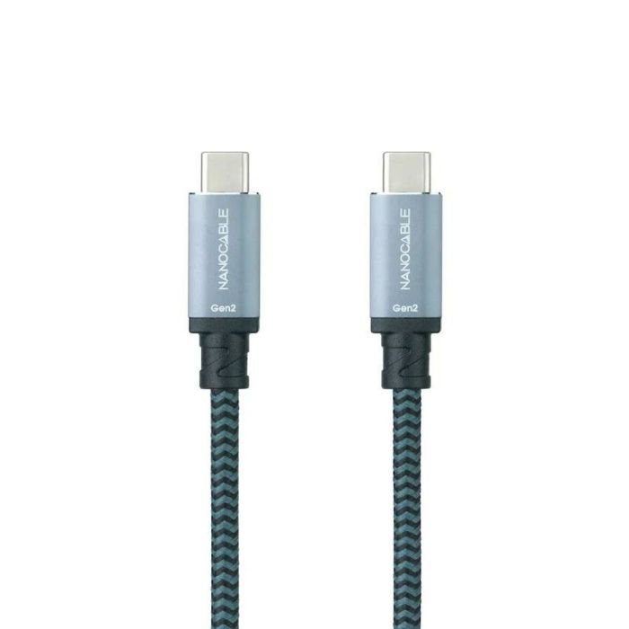 Cable USB C NANOCABLE 10.01.4101-COMB Verde 1 m 2
