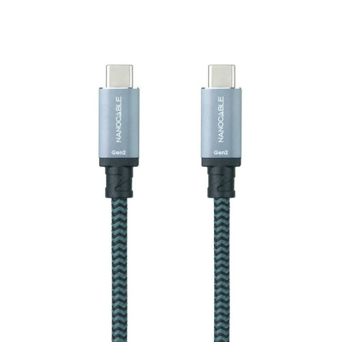 Cable USB-C 3.1 NANOCABLE 10.01.4102-COMB 2 m Negro/Gris 2