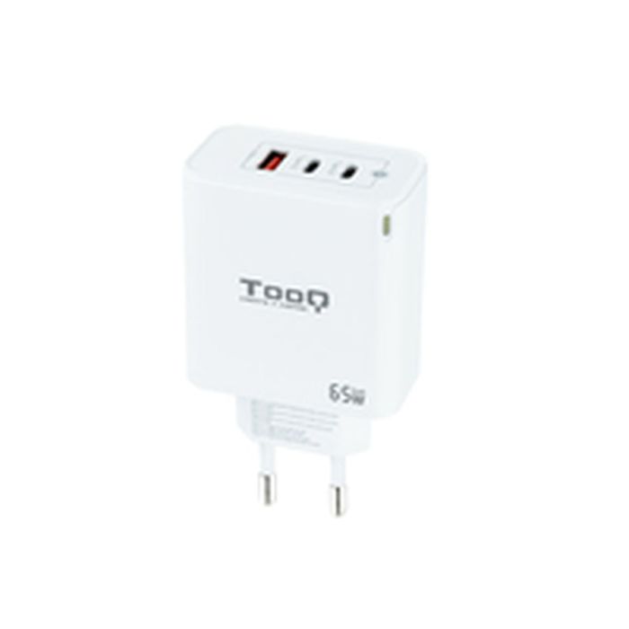 Cargador de Pared TooQ TQWC-GANQC2PD65WT 65 W Blanco (1 unidad) 1