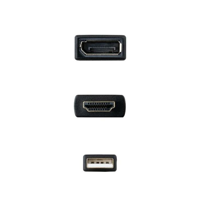 Cable DisplayPort a HDMI NANOCABLE 10.16.0205 20 cm Negro 4K Ultra HD 1