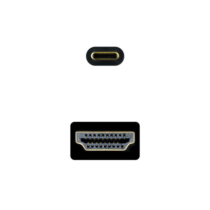 Cable USB C a HDMI NANOCABLE 10.15.5133 3 m Negro 4K Ultra HD 1