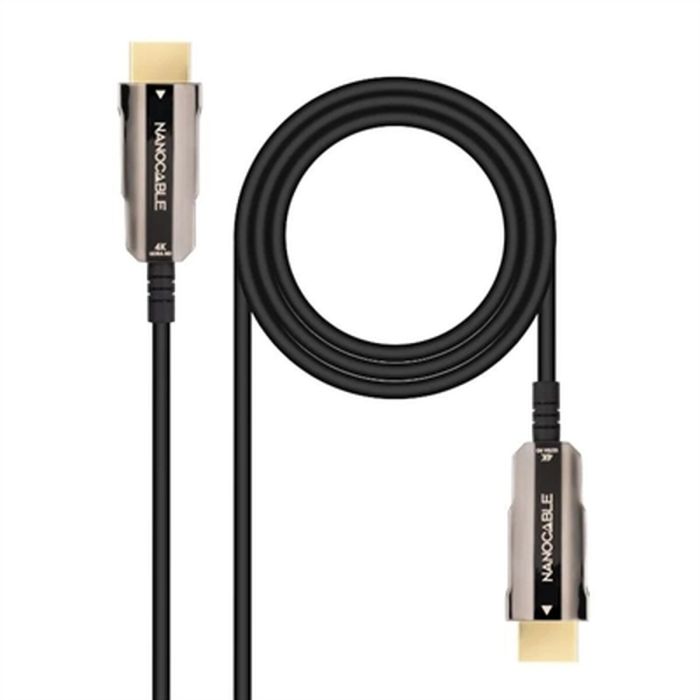Cable HDMI NANOCABLE 10.15.2010 10 m Negro 4K Ultra HD 18 Gbps