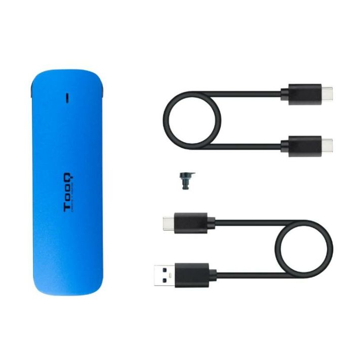 Caja Externa TooQ TQE-2201BL Azul USB USB-C M.2 2