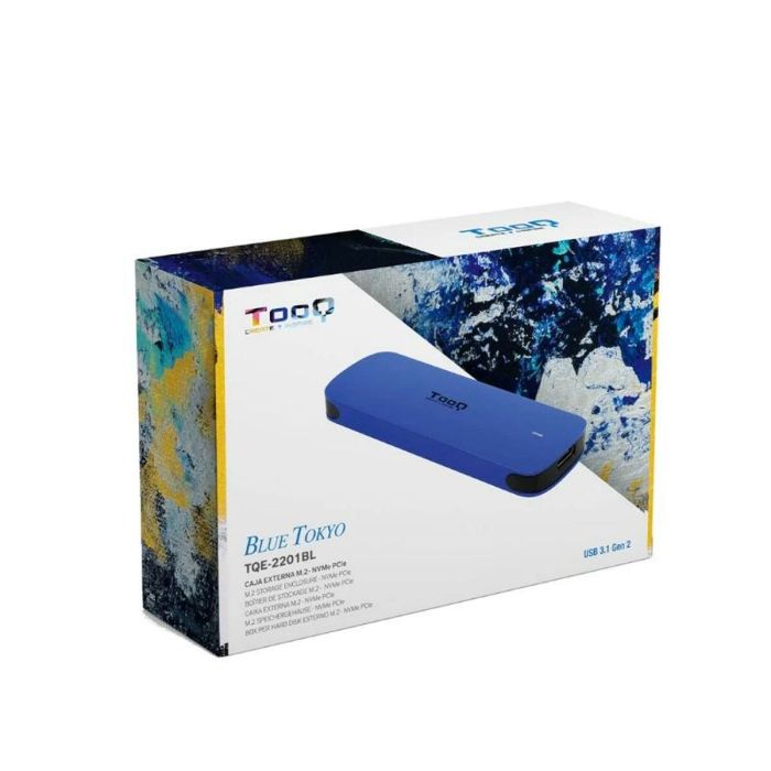 Caja Externa TooQ TQE-2201BL Azul USB USB-C M.2 1