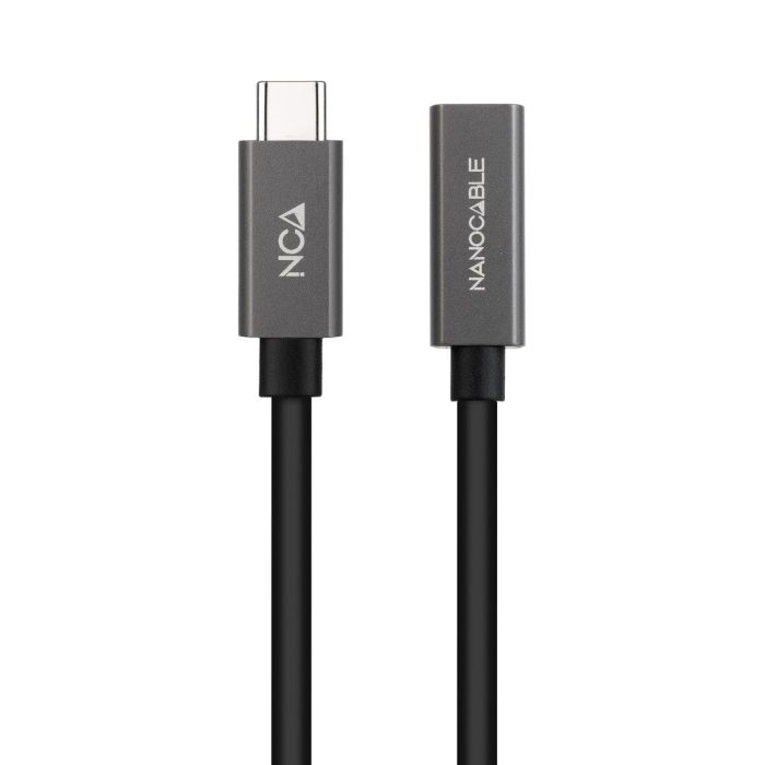 Cable USB-C NANOCABLE 10.01.4401 Negro 1 m 1