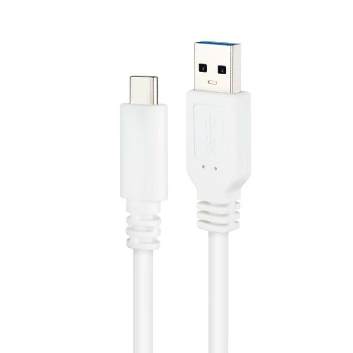 Cable USB-C a USB NANOCABLE 10.01.4000-W Blanco Negro 50 cm 2