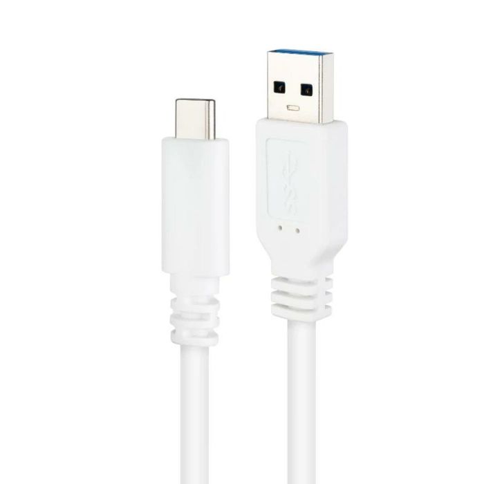 Cable USB-C a USB NANOCABLE 10.01.4002-W Blanco 2 m 3