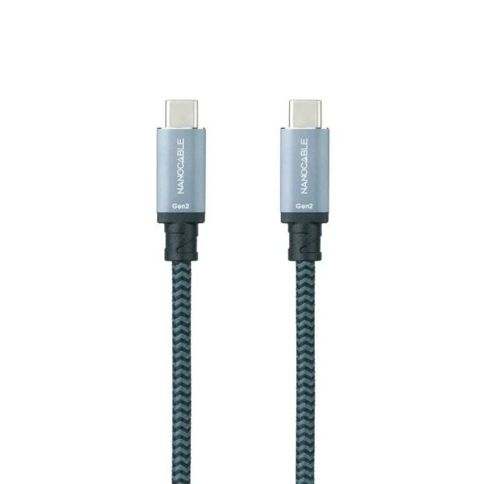 Cable USB-C NANOCABLE 10.01.4103-COMB 3 m Negro/Gris 1