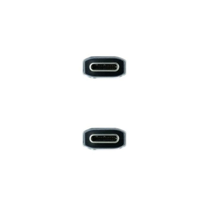 Cable USB-C NANOCABLE 10.01.4103-COMB 3 m Negro/Gris 2